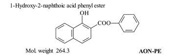 1-Hydroxy-2-naphthoic acid phenyl ester (AON-PE)
