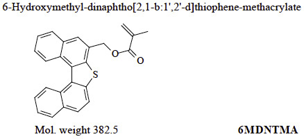 6-Hydroxymethyl-dinaphtho[2,1-b：1’,2’-d]thiophene-methacrylate (6MDNTMA)