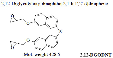 2,12-Diglycidyloxy-dinaphtho[2,1-b：1’,2’-d]thiophene (2,12-DGODNT)