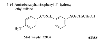 3-(4-Aminobenzoyl)aminophenyl-β-hydroxyethyl sulfone (ABAS)