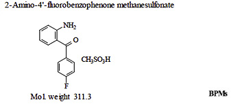 2-Amino-4'-fluorobenzophenone methanesulfonate (BPMs)