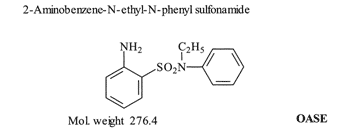 2-Aminobenzene-N-ethyl-N-phenyl sulfonamide (OASE)