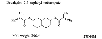 Decahydro-2,7-naphthyl methacrylate (27DHM)